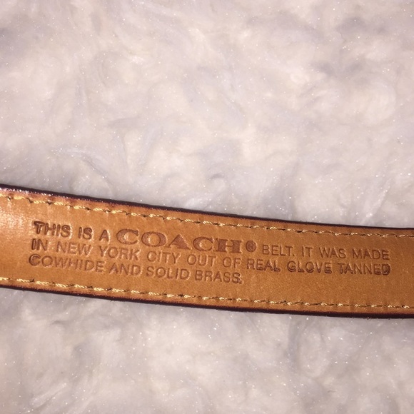 Coach leather belt 28” main image 5